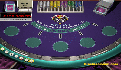 Playtech Progressive Blackjack Game