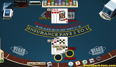 Real Time Gaming Perfect Pairs Blackjack