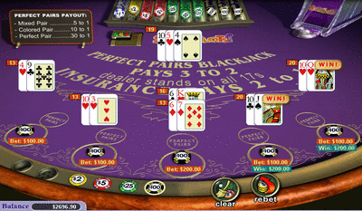 Vegas Technology Perfect Pairs Blackjack